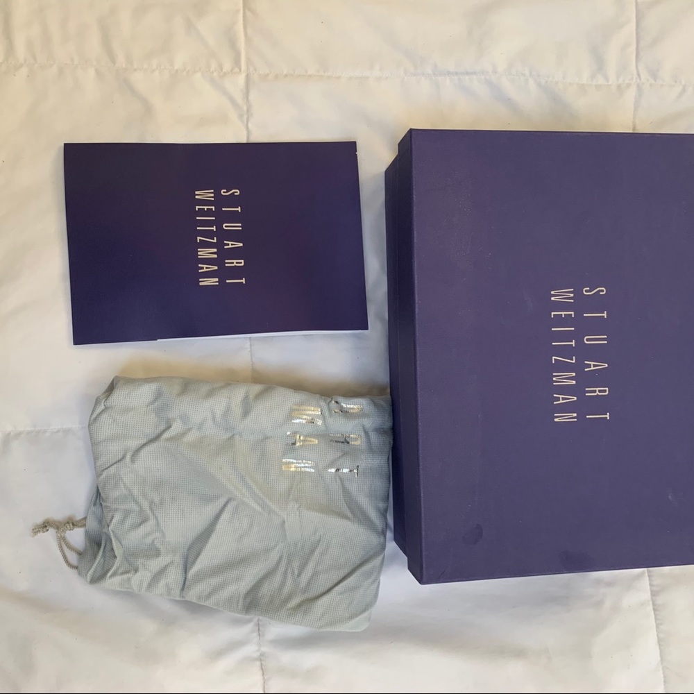 Stuart Weitzman Adobe Aniline Patent Clear Heels - image 7